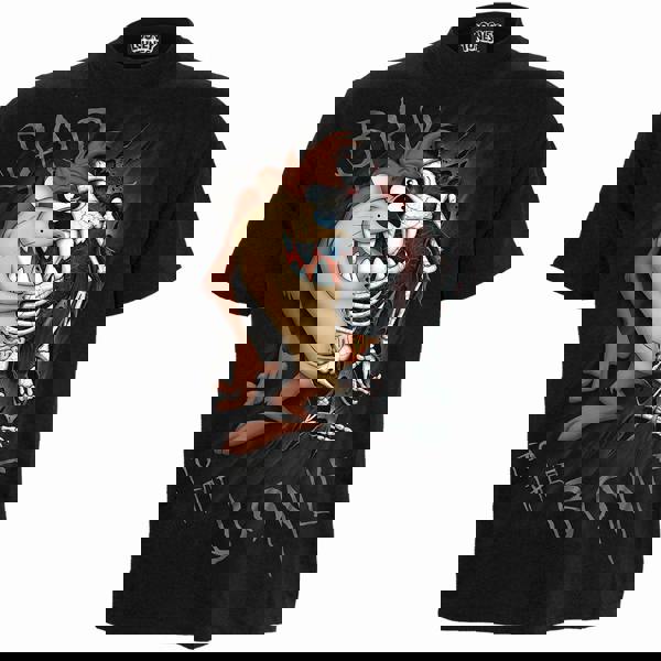 TAZ - BAD 2 D BONE - Front Print T-Shirt Black