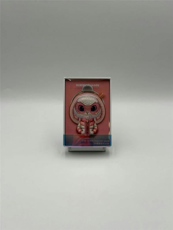 Nimmy Friends Nimmy Cool & Cute 2.0 Pink Rabbit Embroidery Magnetic Stand with MagSafe Pink - N-KM-BSZJ-030
