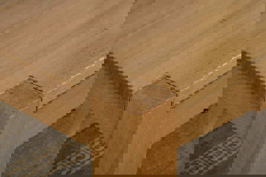 That's Furniture Kuba Chunky Solid Oak Dining Table - 150cm