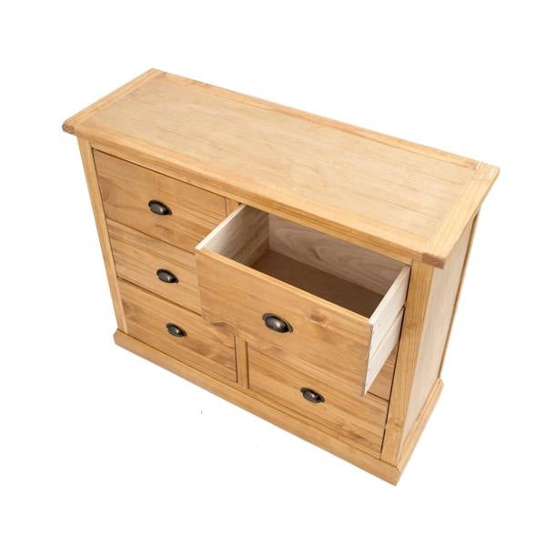 Cabinet Bits Lucca 6 Drawer Chest of Drawers Brass Cup Handle