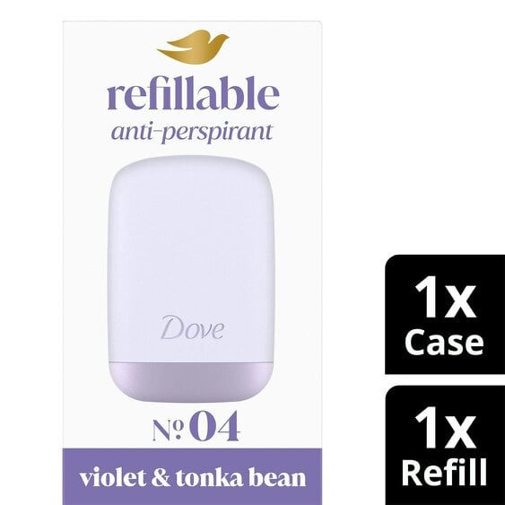 Dove Refillable Deodorant Kit + 35ml Refill - Violet & Tonka Bean 6 Pack