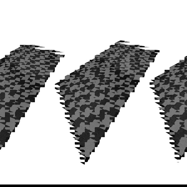 Monstershop Vented Garage Floor Tiles With Edges – 120 Black & 120 Grey