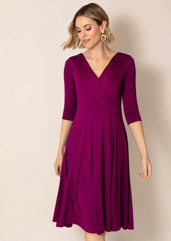 Alie Street London Annie Dress Short Petite (Plum Wine)