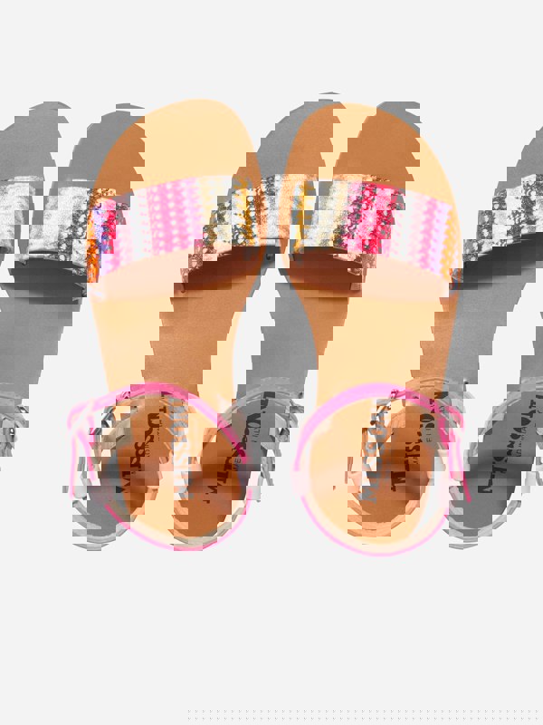 Missoni Girls Striped Sandals in Multicolour
