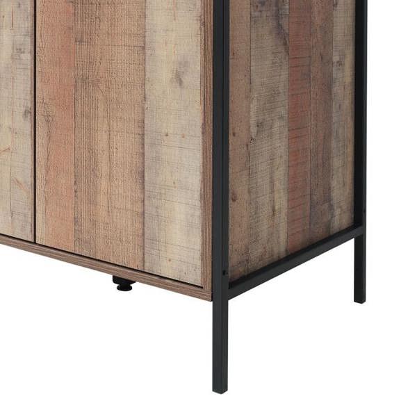 Timber Art Design Stretton Urban 2 Door Double Wardrobe Bedroom Furniture Rustic Industrial Oak