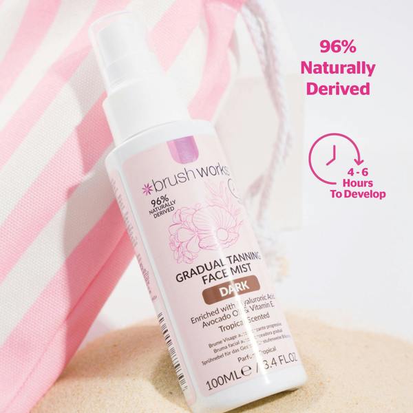 Brushworks Gradual Tanning Face Mist - Dark 100ml