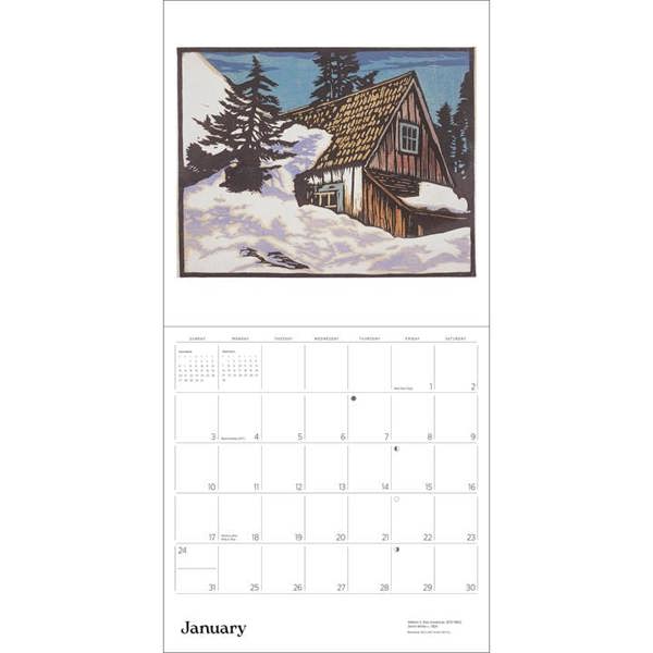 William S Rice, Arts & Crafts Block Prints Calendar 2027, Wall Calendars, Month To View, Art, Gift