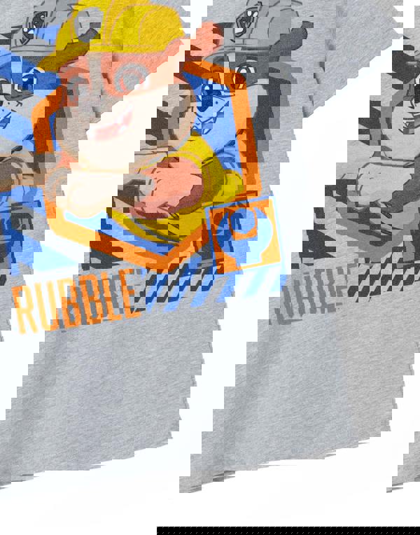 Paw Patrol Boys Grey Rubble Short Sleeved T-Shirt