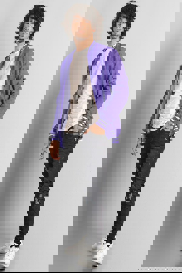 Men's Heavy Waffle Bomber Jacket