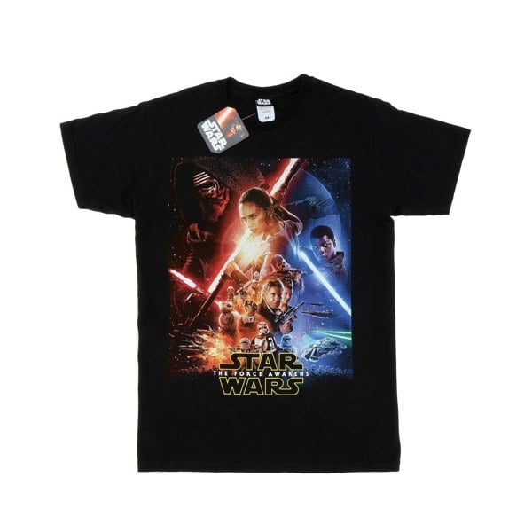 Star Wars Mens Force Awakens Poster T-Shirt - Black