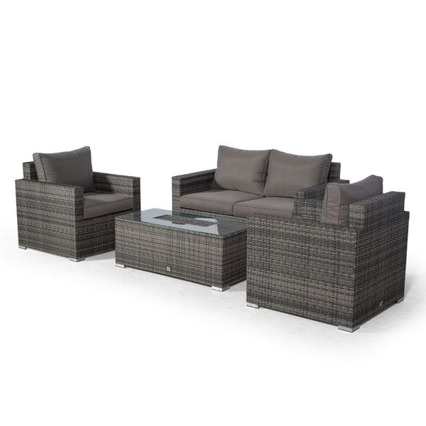 Giardino Sydney 4 Seater Rattan Sofa Set with Ice Bucket Coffee Table