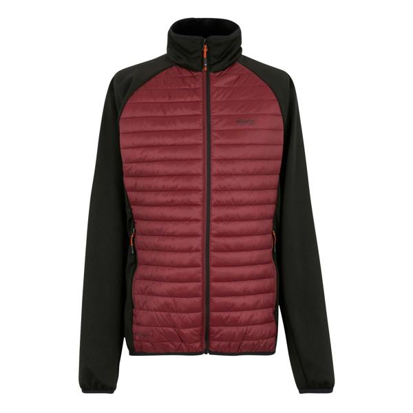 Regatta Mens Clumber Hybrid Jacket - Dark Maroon/Black
