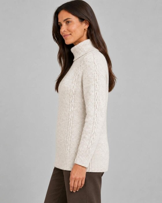 VIZ-A-VIZ Cable Cowl Neck Jumper