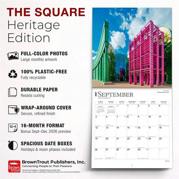 Europe Poland Calendar 2027, Wall Calendars, Month To View, Travel, Gift