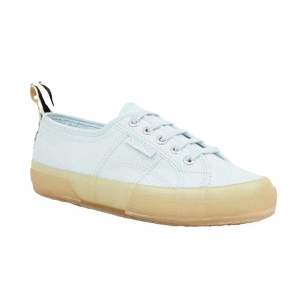 Superga Unisex Adult 2750 Cotu Zebra Print Trainers - Light Blue - 