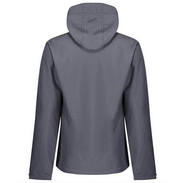 Regatta Men's Venturer Hooded Soft Shell Jacket - Seal Grey/Black