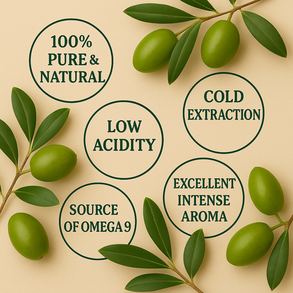 Purillo Olive Oil - Extra Virgin - Cold Extracted | Premium | GMO-Free