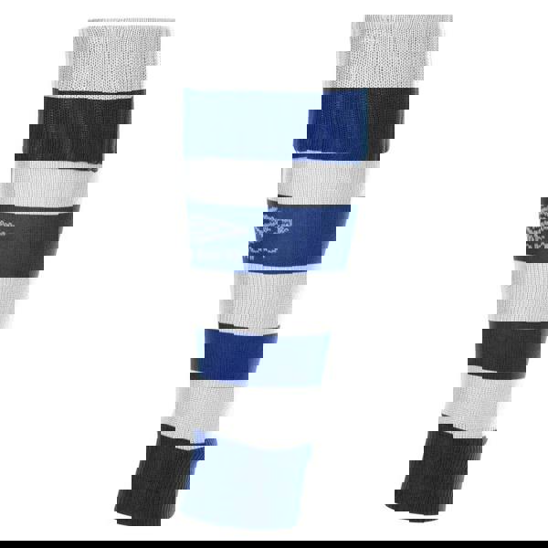Umbro Kids Hooped Leg Sleeves - Royal Blue/White
