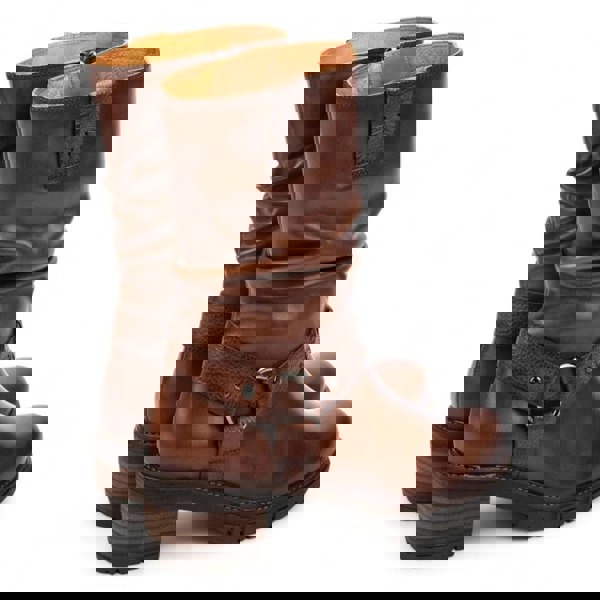 Pikolinos San Sebastian - Women's Brown Mid-Calf Tall Ankle Boots