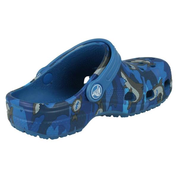 Crocs Boys Crocs Shark Detailed Clogs Classic Shark Clog PS
