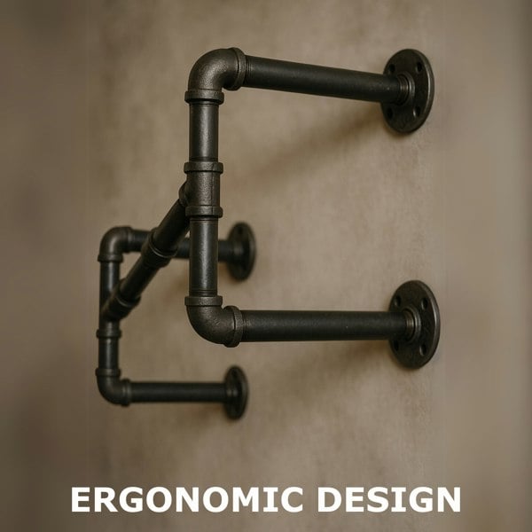 BMBO Industrial Heavy Duty Pipe Wall-Mounted Floating Hanging Rail