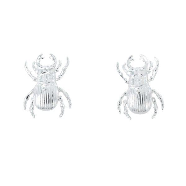 Reeves & Reeves Stag Beetle Stud Earrings