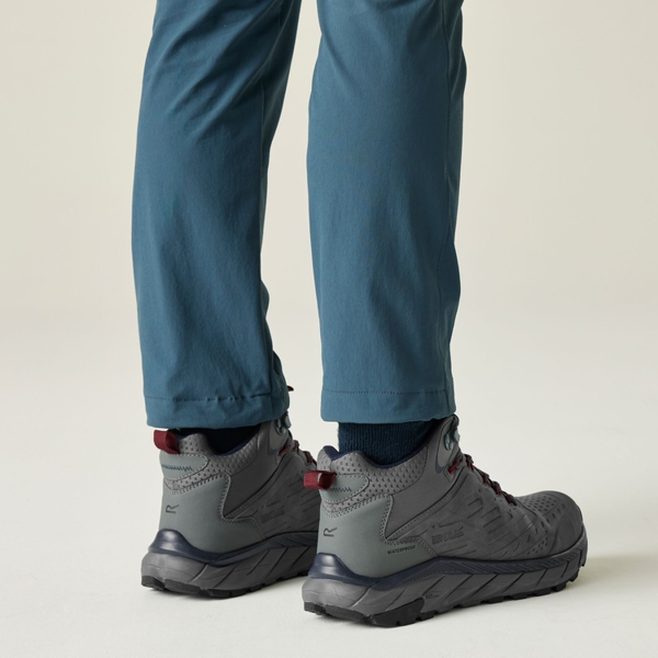 Regatta Mens Derino Mid Cut Walking Boots - Granite/Navy