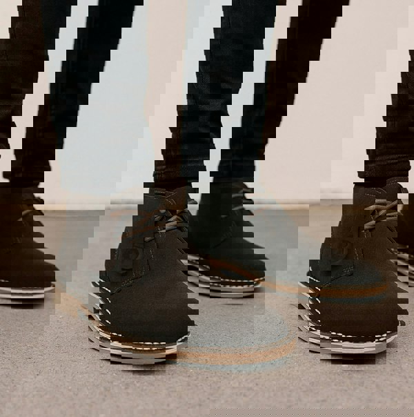 Popps VESPA Unisex Desert Boots Dark Brown