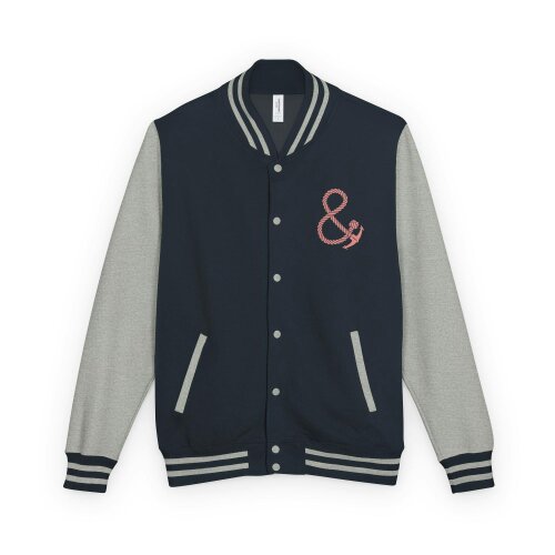 Anchor & Crew Court Etiquette Tennis Club League Cotton Varsity Letterman Jacket
