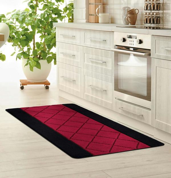 Smart Living Carmela Gel Mat - Black Red