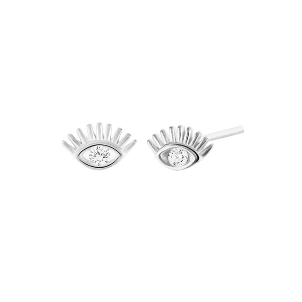 Spero London Eye Stud Earrings Sterling Silver