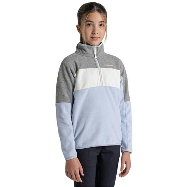 Craghoppers Childrens/Kids Zip Neck Sweatshirt - Autumn/Grey Marl - 