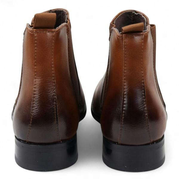 Dolcetto Men's Chelsea Slip-On Office Ankle Boots
