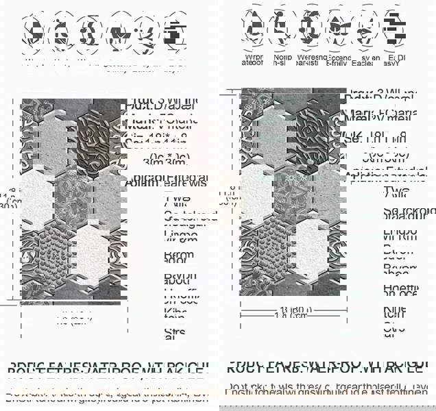 ANYHOUZ 10pcs Orange Vinyl Wall Tile Textured Brick Pattern 3D Waterproof