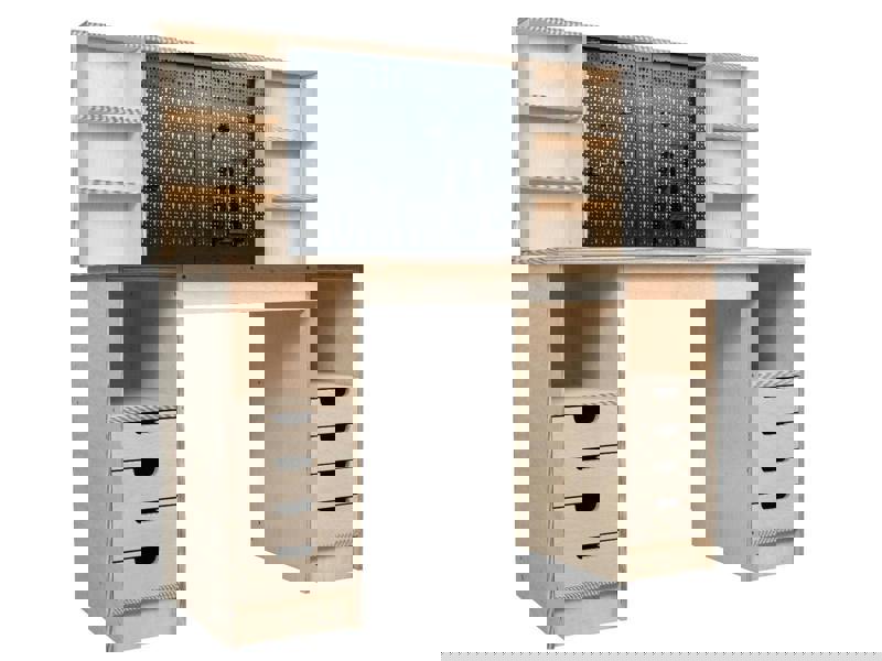 wooden cabinet workbench