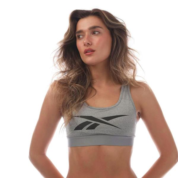 Reebok Womens/Ladies Teresa Racerback Sports Bra - Grey - 