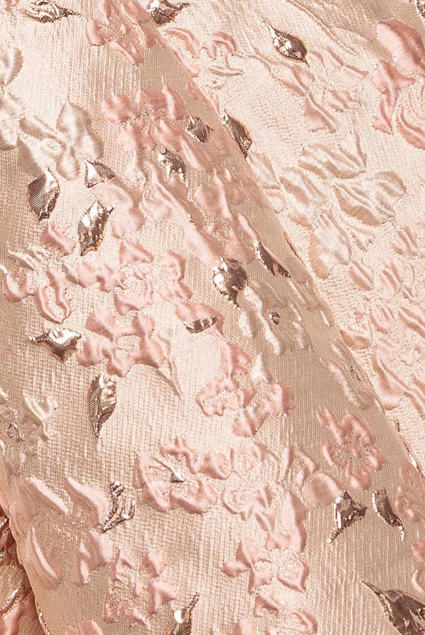 Jacquard Sleeveless A-line Mini Dress - Blush Pink DR3433
