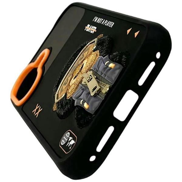 Nimmy Friends Nimmy Cool & Cute 2.0 Gorilla Case with MagSafe for iPhone 17 6.3" Black Orange - N-KMLL-IP17-016