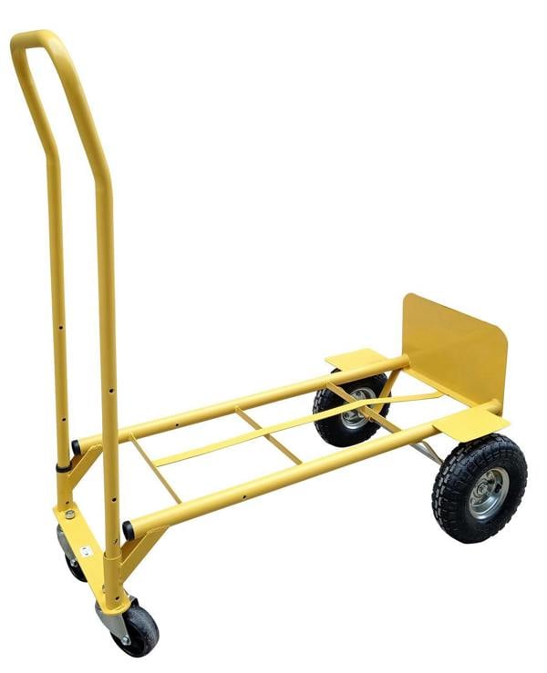 Bristol Tool Company 1894 2-in-1 Pneumatic Wheel Sack Truck, 250kg Capacity, Heavy-Duty Steel Frame, Dual Positioning System