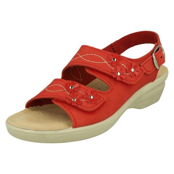 Padders Ladies Padders Hook & Loop Sandals Bluebell