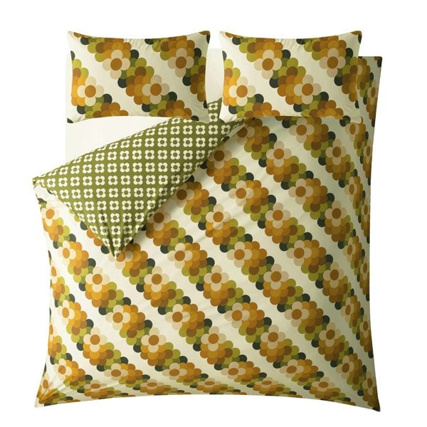 Orla Kiely Retro Flower Stripe Duvet Cover Set Bedding