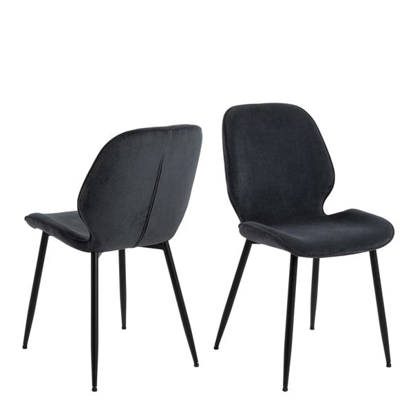 Furniture To Go Femke Dining Chair in Anthracite Set of 4
