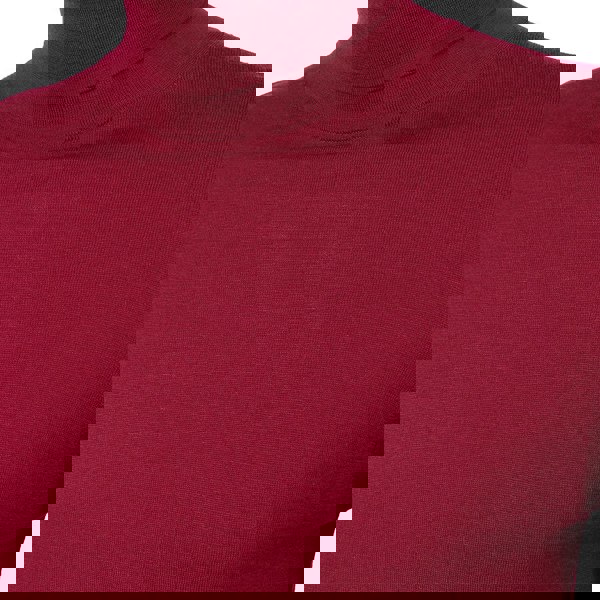 David WeJ Dixon Light Wool Turtleneck Jumper - Plum