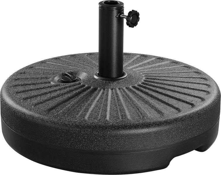35kg Heavy Duty Water Sand Fillable Parasol Base Stand Fits 38mm/48mm Parasol Poles image 1