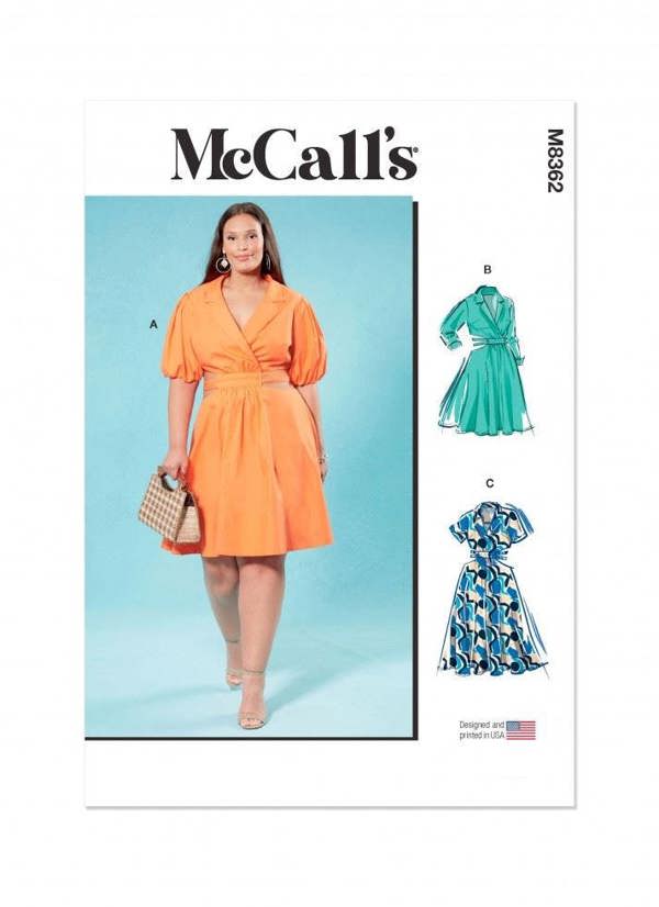 McCalls 8362 Paper Sewing Pattern – Women's Dress, Intermediate
