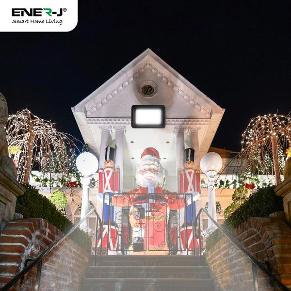 ENER-J 20 Watts LED Floodlights Non PIR Slim Line Black Body with 2 Years Warranty 6000K
