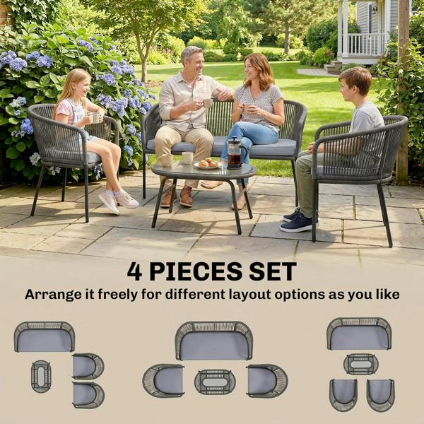 Rattan Sofa Set
