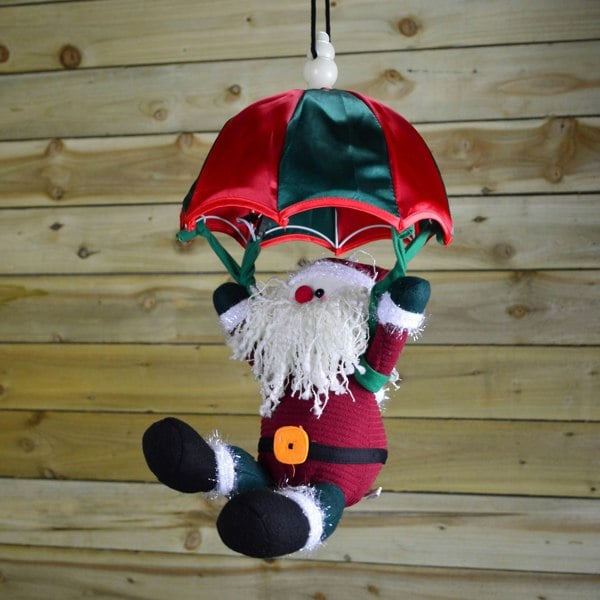 Samuel Alexander 45cm Premier Animated & Musical Parachuting Christmas Character - Santa