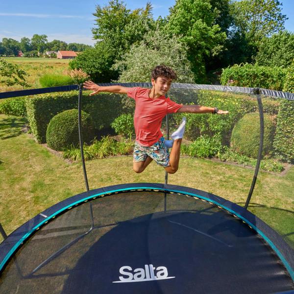 14ft Salta Cosmos Round Trampoline with Enclosure