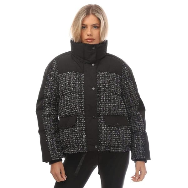 Gant Women's Tweed Down Jacket - Black